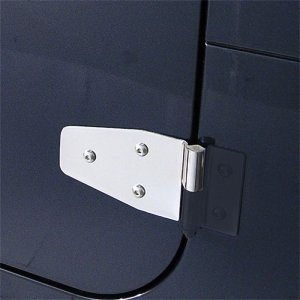 Jeep Wrangler Door Hinge Kit - Front - Rugged Ridge - Stainless Steel - Stainless Steel - `87-`06
